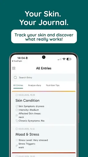 Скриншот 1 — SkinLog – Уход за кожей