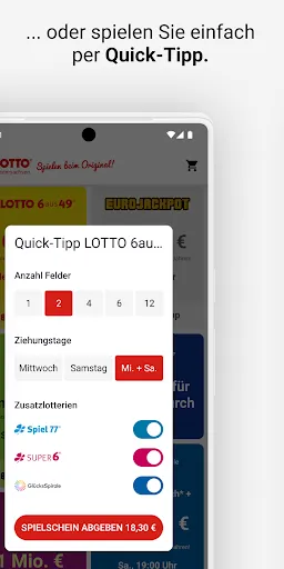 Скриншот 5 — Eurojackpot und LOTTO spielen