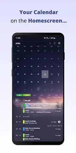 Скриншот 1 — Your Calendar Widget