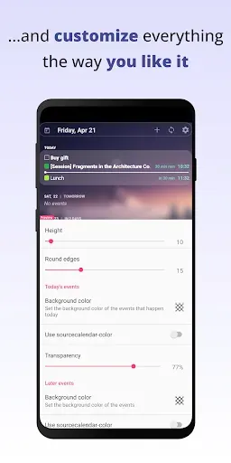 Скриншот 4 — Your Calendar Widget