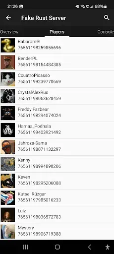 Скриншот 2 — RustDroid: Rust Server Admin