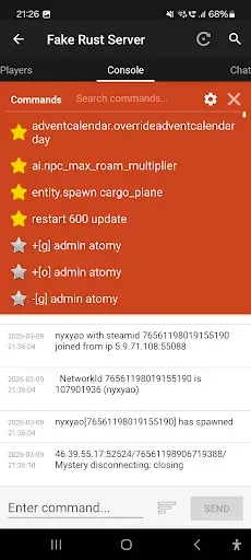 Скриншот 4 — RustDroid: Rust Server Admin