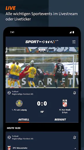 Скриншот 1 — MDR Sport im Osten: Live, News