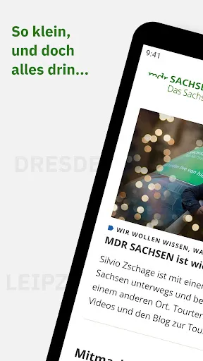 Скриншот 1 — MDR Sachsen App