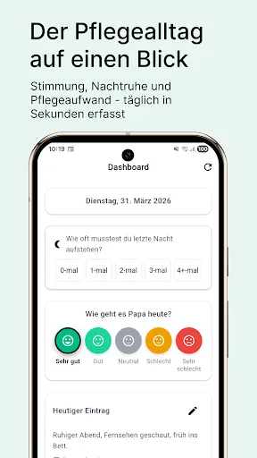 Скриншот 1 — MeinPflegetagebuch: Pflege App