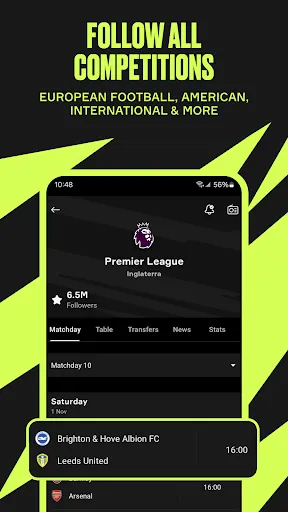 Скриншот 2 — OneFootball: Football Scores