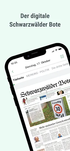 Скриншот 1 — Schwarzwälder Bote E-Paper