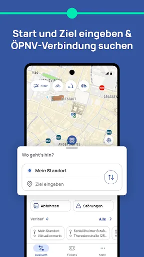 Скриншот 1 — MVGO: Fahrinfo, Tickets & mehr