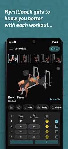 Скриншот 3 — MyFitCoach - Workout Planner