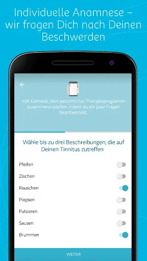 Скриншот 2 — Kalmeda Tinnitus-App