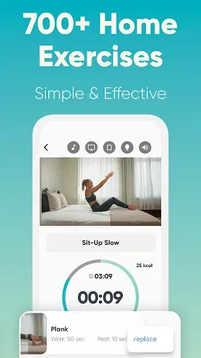 Скриншот 5 — Wall Pilates Workout at Home