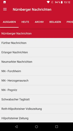 Скриншот 2 — Nürnberger Nachrichten E-Paper