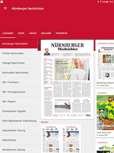 Скриншот 8 — Nürnberger Nachrichten E-Paper