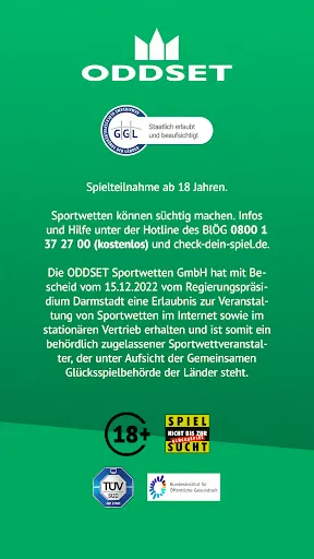 Скриншот 8 — ODDSET Sportwetten