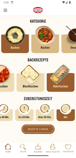 Скриншот 1 — Dr. Oetker Rezeptideen