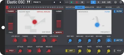 Скриншот 3 — Elastic OSC - MPE Synthesizer