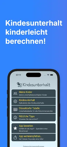 Скриншот 1 — Kindesunterhalt