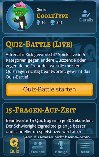Скриншот 1 — Quizshow-Trainingslager: Quiz
