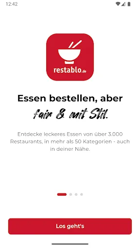 Скриншот 1 — restablo.de - Essen bestellen