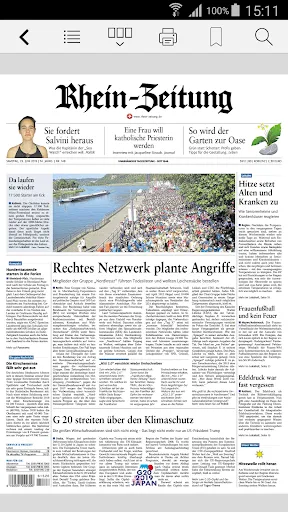 Скриншот 1 — E-Paper der Rhein-Zeitung