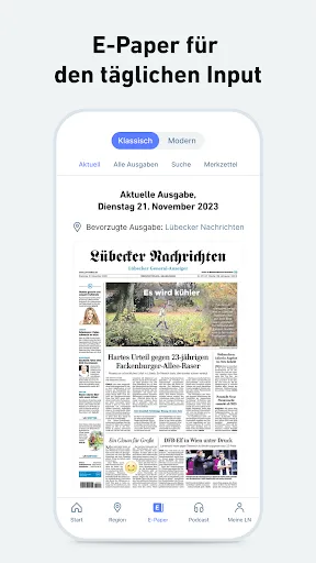 Скриншот 3 — LN - Nachrichten und Podcast