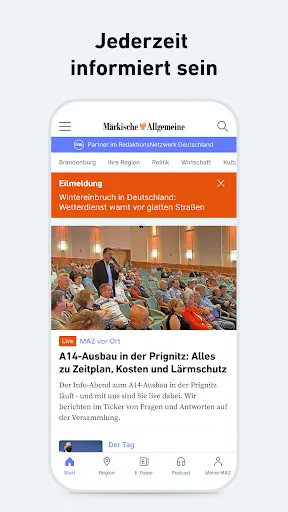 Скриншот 2 — MAZ - Nachrichten und Podcast