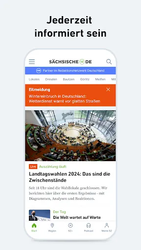 Скриншот 2 — SZ - Nachrichten und Podcast
