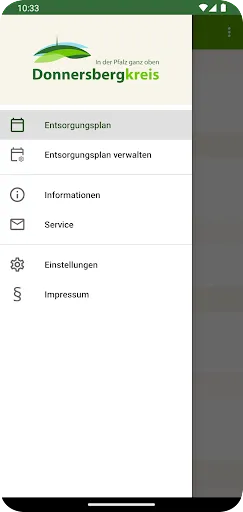 Скриншот 1 — Abfall-App Donnersbergkreis