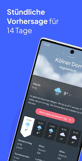 Скриншот 2 — wetter.de Wetter & Regenradar