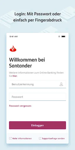 Скриншот 1 — MySantander Banking
