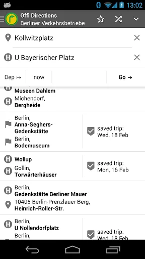 Скриншот 2 — Offi - Journey Planner