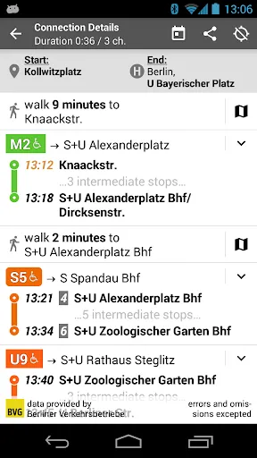 Скриншот 4 — Offi - Journey Planner