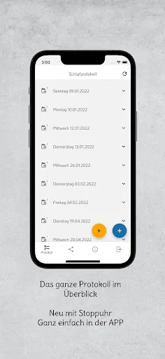 Скриншот 2 — Babyschlaf Protokoll APP