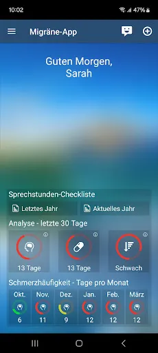 Скриншот 1 — Migräne App