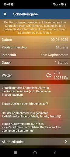 Скриншот 3 — Migräne App