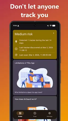 Скриншот 2 — AirGuard - AirTag protection
