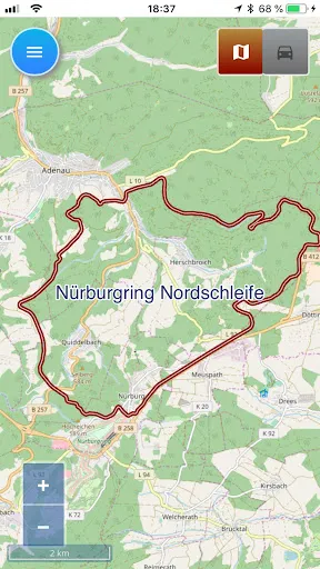 Скриншот 1 — Nordschleife Pacenotes
