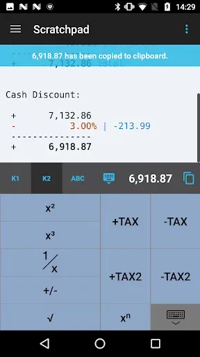 Скриншот 7 — CalcTape Calculator with Tape