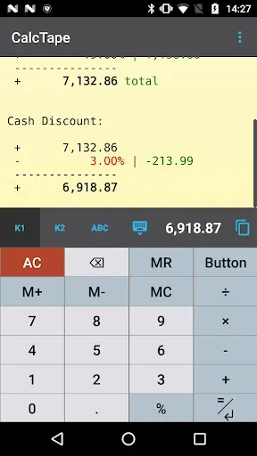 Скриншот 8 — CalcTape Calculator with Tape