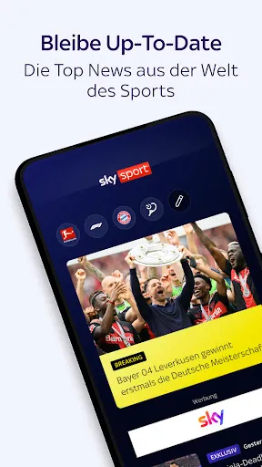 Скриншот 1 — Sky Sport: Fußball News & mehr