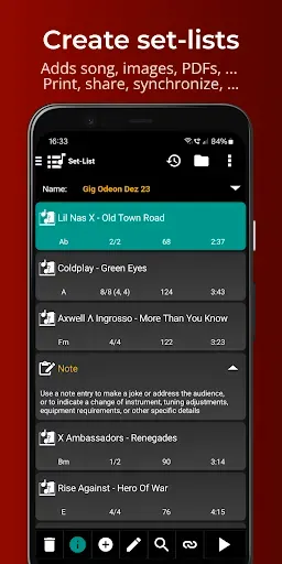 Скриншот 8 — Songbook: Chords, Lyrics, Tabs