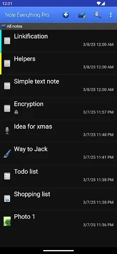 Скриншот 1 — Note Everything