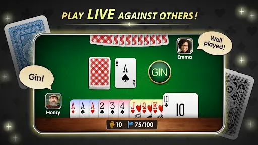 Скриншот 1 — Gin Rummy: Online Card Game