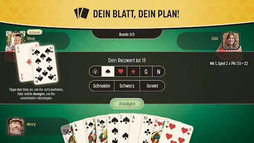 Скриншот 2 — Skat Palast Pro – Skat live