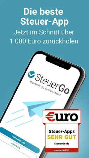 Скриншот 1 — Steuererklärung | Steuer Go