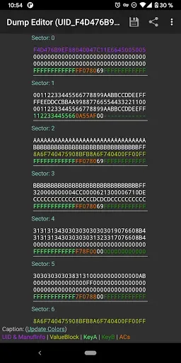 Скриншот 2 — MIFARE Classic Tool
