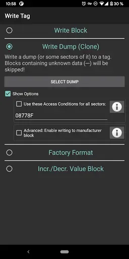 Скриншот 5 — MIFARE Classic Tool
