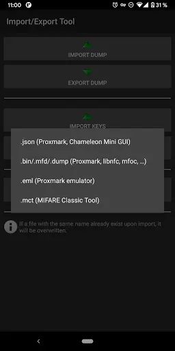 Скриншот 8 — MIFARE Classic Tool