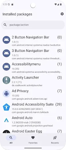 Скриншот 1 — Activity Launcher Pro