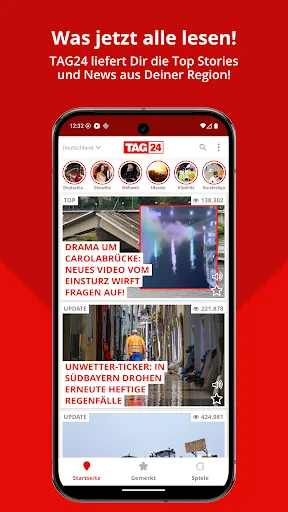 Скриншот 1 — TAG24 NEWS: Alle Nachrichten